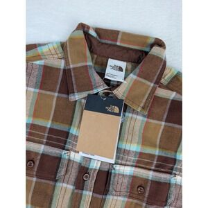 The‎ North Face Arroyo Flannel Mens Small Brown Plaid NWT